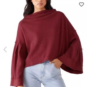 NWT Bunny Cropped Boat Neck Pullover FREE PEOPLE - SIZE S